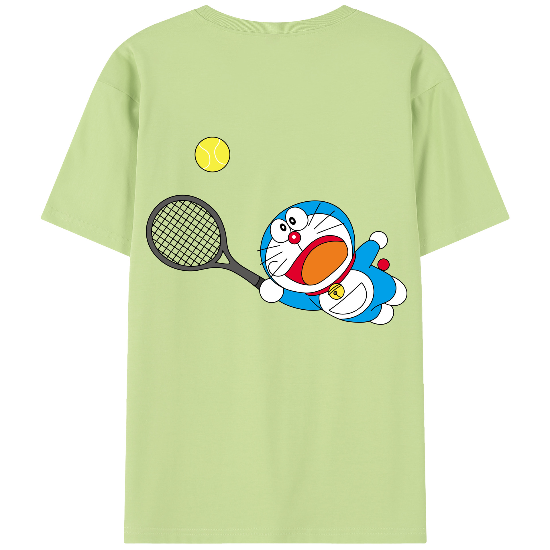 （画像用） ドラえもん Doraemon 綿100％半袖Tシャツ（背面プリント）